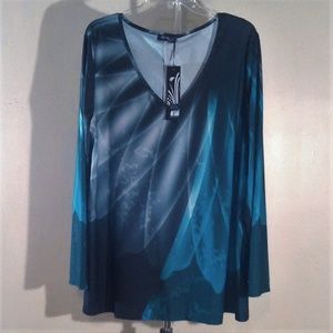 NWT Lily by Firmiana Tunic Top Size 1X